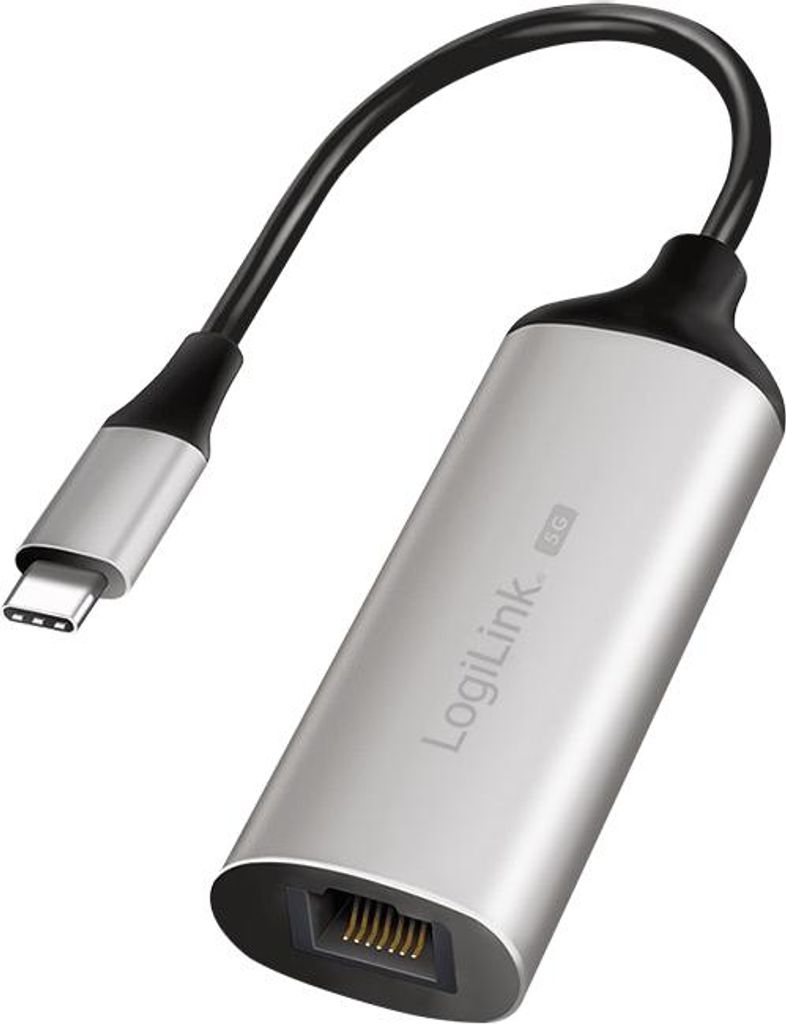 LOGILINK USB-Netzwerkadapter UA0456 USB 3.2, USB-C/M zu RJ45/F
