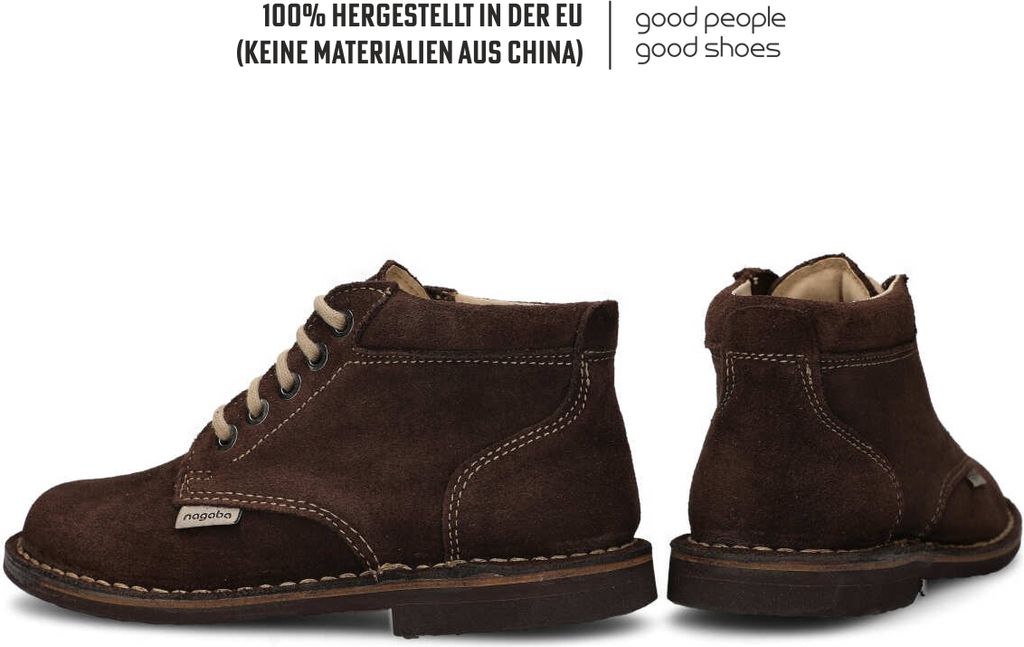 nagaba Boots Herren Stiefel Welourschuhe Leder, Produktbild 6