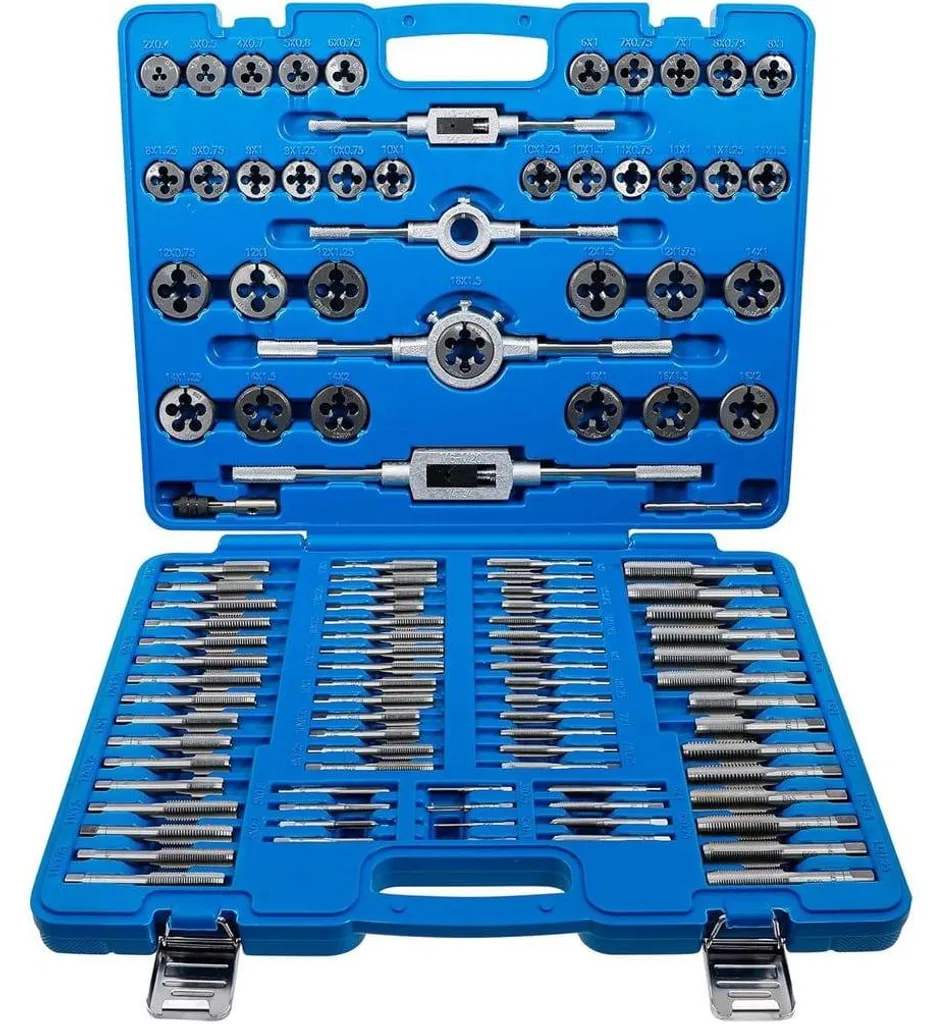 Jeu de Tarauds M2 à M18 Haute Résistance - 110 Outils de Précision