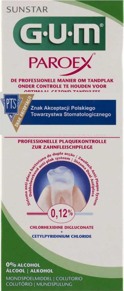 Paroex Sunstar Gum Collutorio antisettico 0,12% CHX, 300 ml Immagine del prodotto 