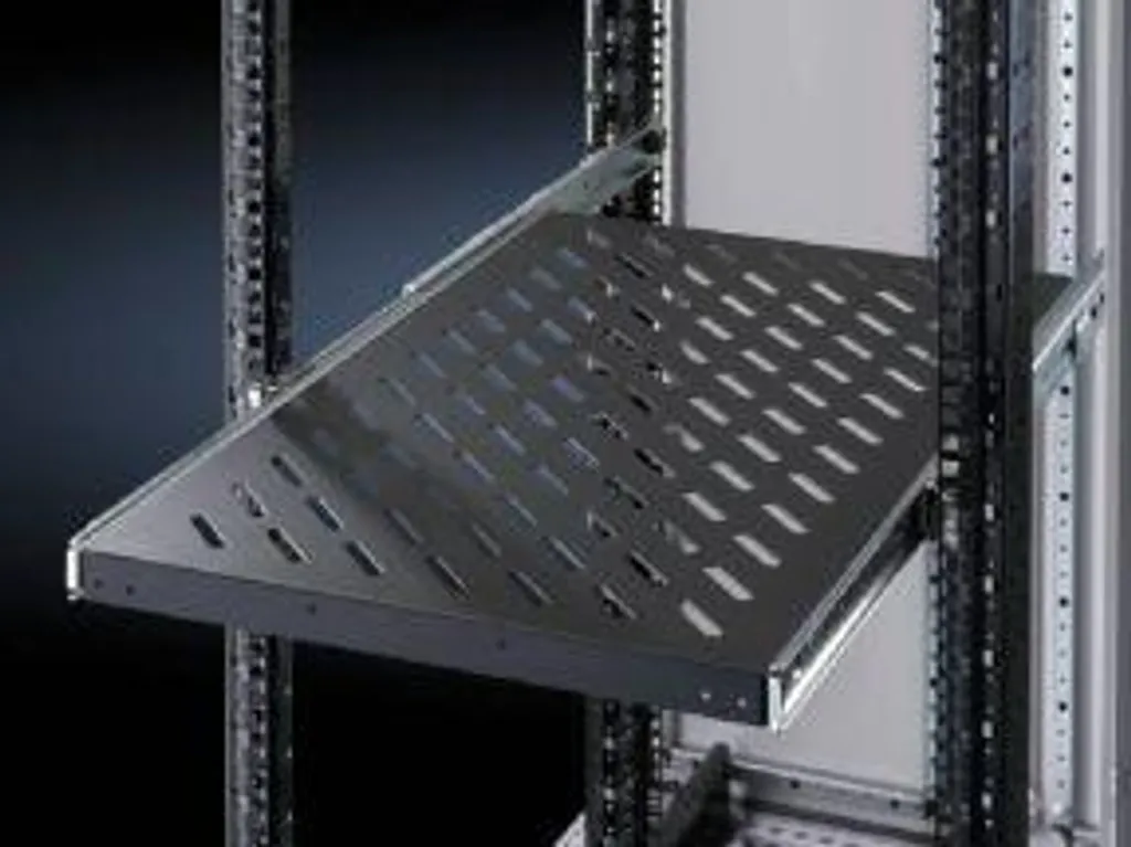 Optimiser l'espace rack : tablette 1U extensible Rittal 400-600mm fixe