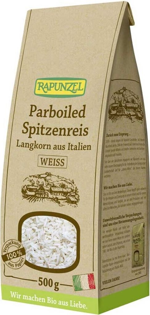 Rapunzel 406630, Ryžové zrno, 500 g, Taliansko, 349 kcal, Obrázok produktu 