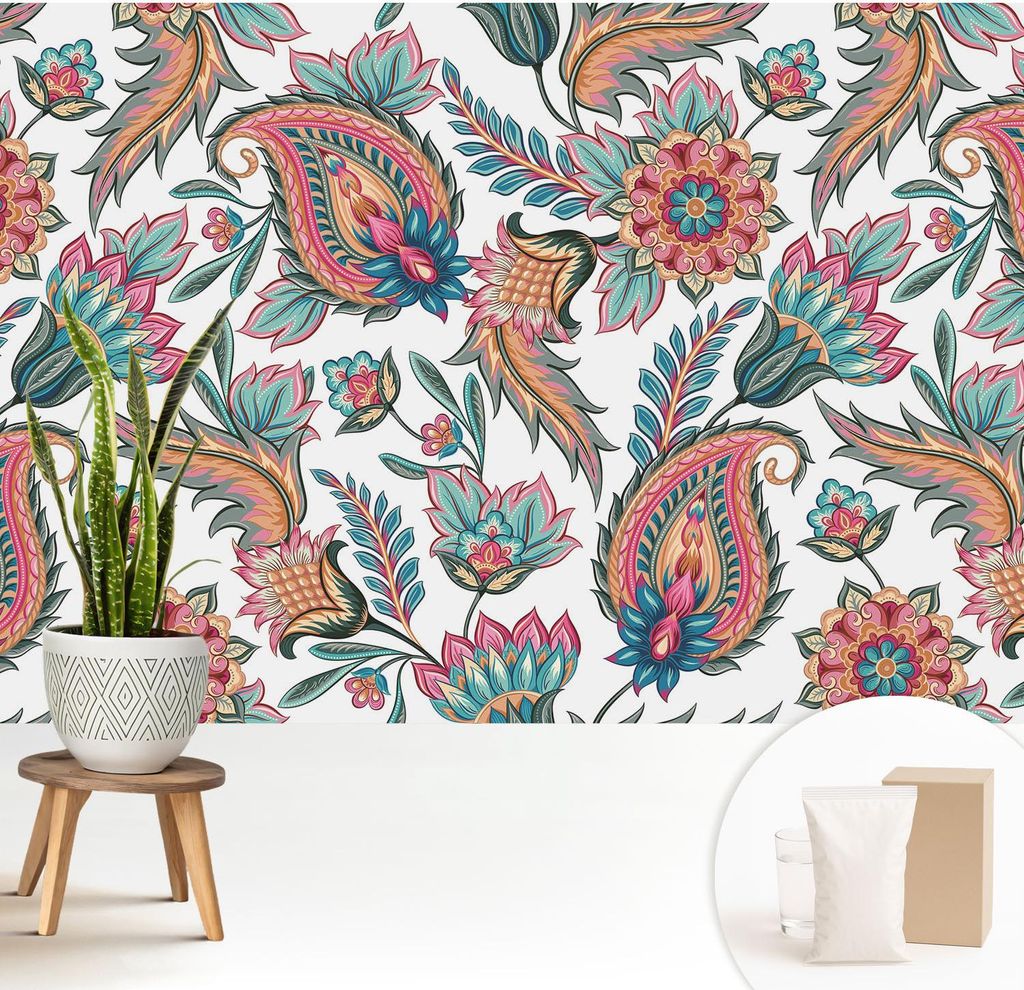 Fototapete - 208x146 cm - Tapete - Wandtapete - Wandbilder - Dekofolie - Tapete Folie - Wand - Dekoration - Wohnzimmer - Orientalisches Muster