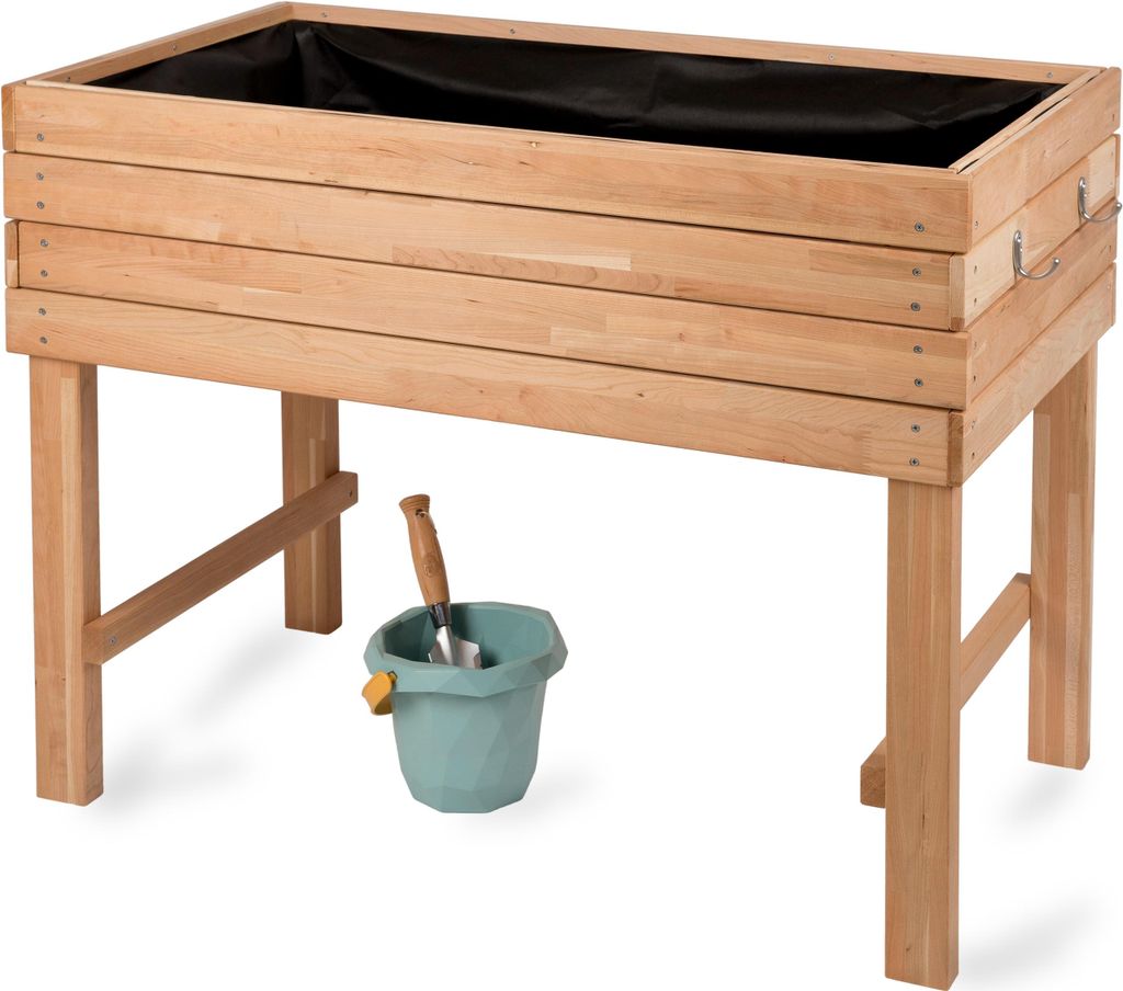 WONDERMAKE Lit surélevé en bois de cerisier, grand pour le Image du produit 