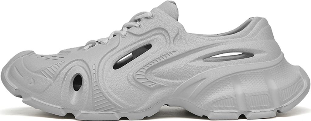 Lässige Sandale, Herren, Dicke Sohle, Lochschuhe, Strands Chuhe Sandale Für Herren, grau, 40