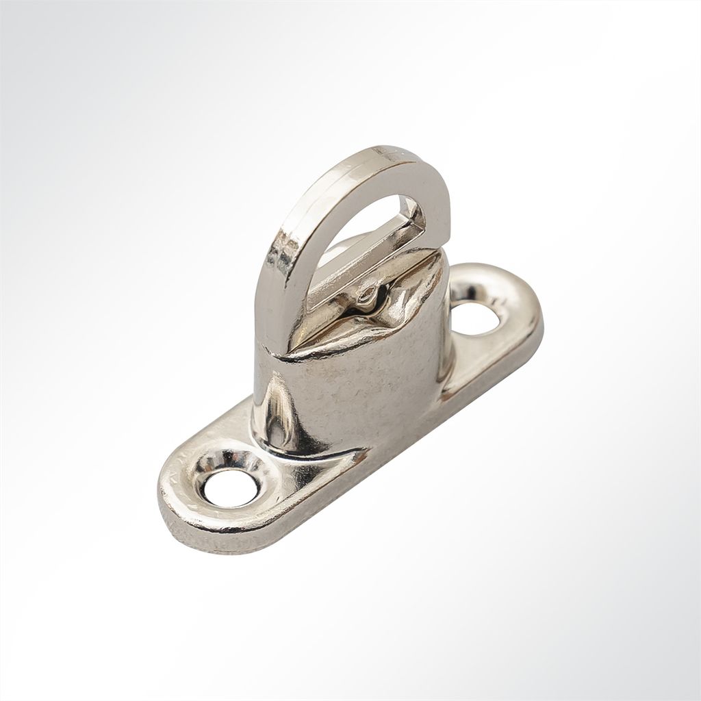 LYSEL® Drehverschluss 40x12x24mm Messing vernickelt mit Produktbild 
