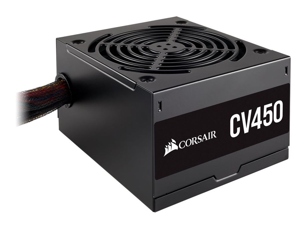 Corsair CV450, 450 W, 100 - 240 V, 47 - 63 Hz, 10 - 5 A, Productafbeelding 