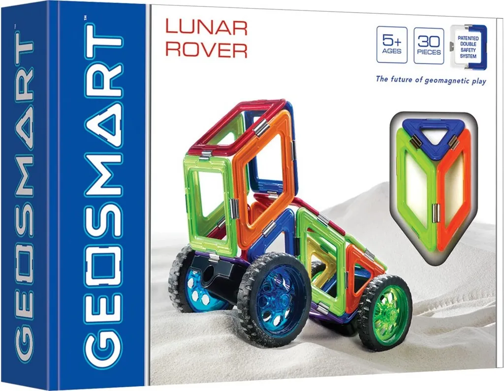 GeoSmart Lunar Rover : 30 pièces magnétiques avec roues tout-terrain