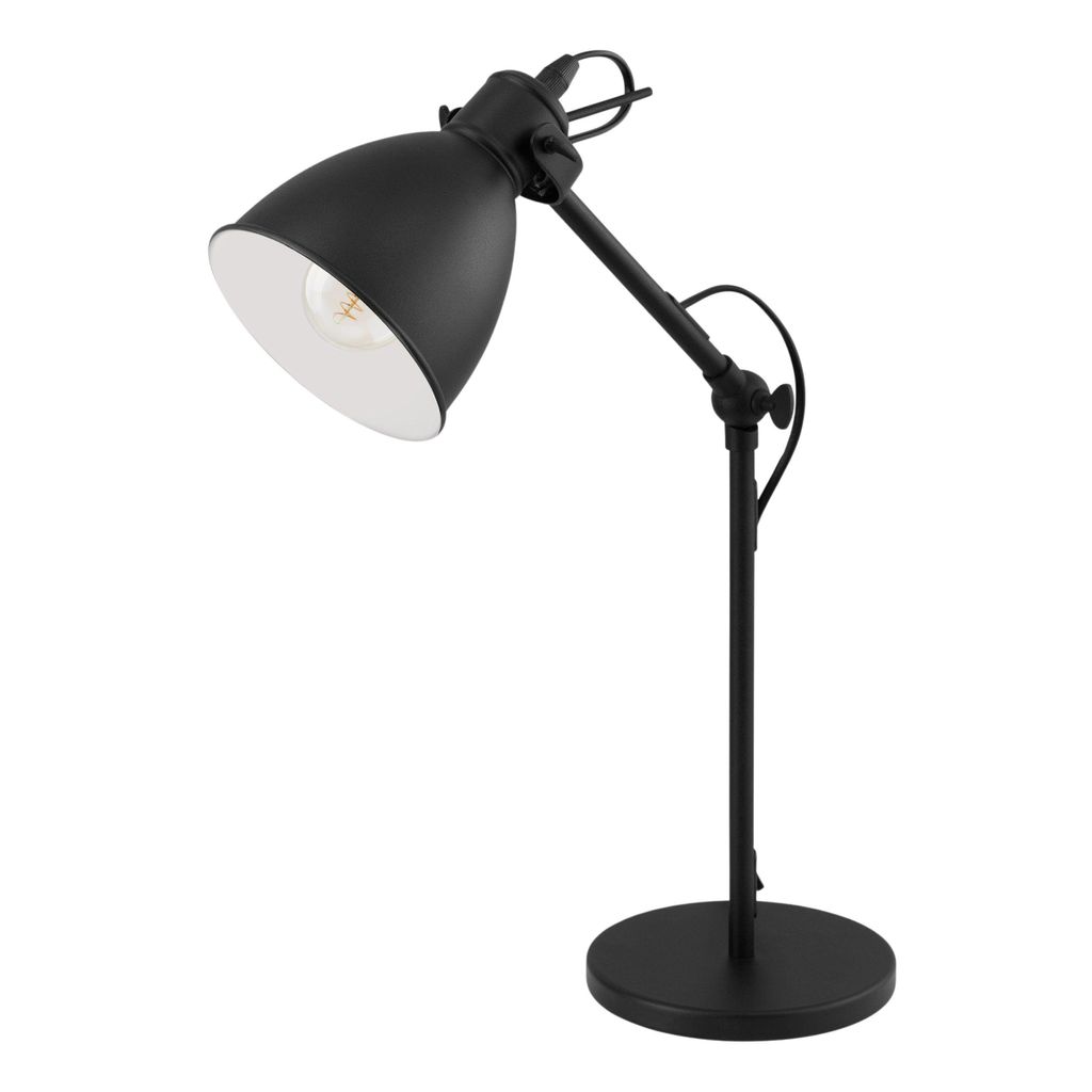 Eglo 49469 PRIDDY E27 stolní lampa černá bílá Obrázek produktu 