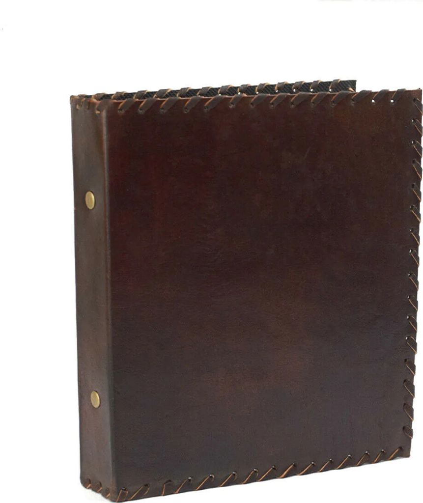 Inde Classeur classique 2 anneaux DIN A5 Véritable cuir de Image du produit 