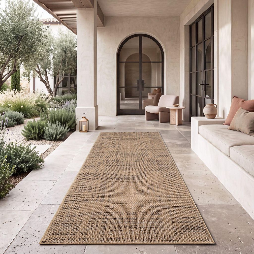 TT Home Waschbarer In-& Outdoorteppich Wetterfest Garten Produktbild 