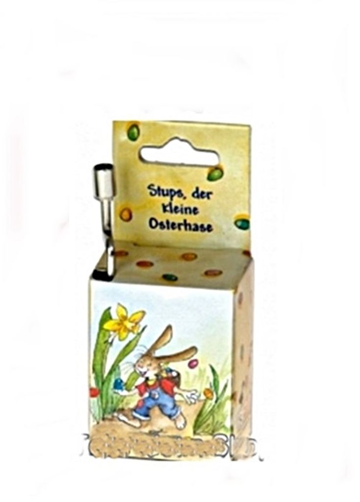 Spieluhr : Zuckowski Stups, der kleine OsterhaseMusic-Box Spieluhr in Motivschachtel