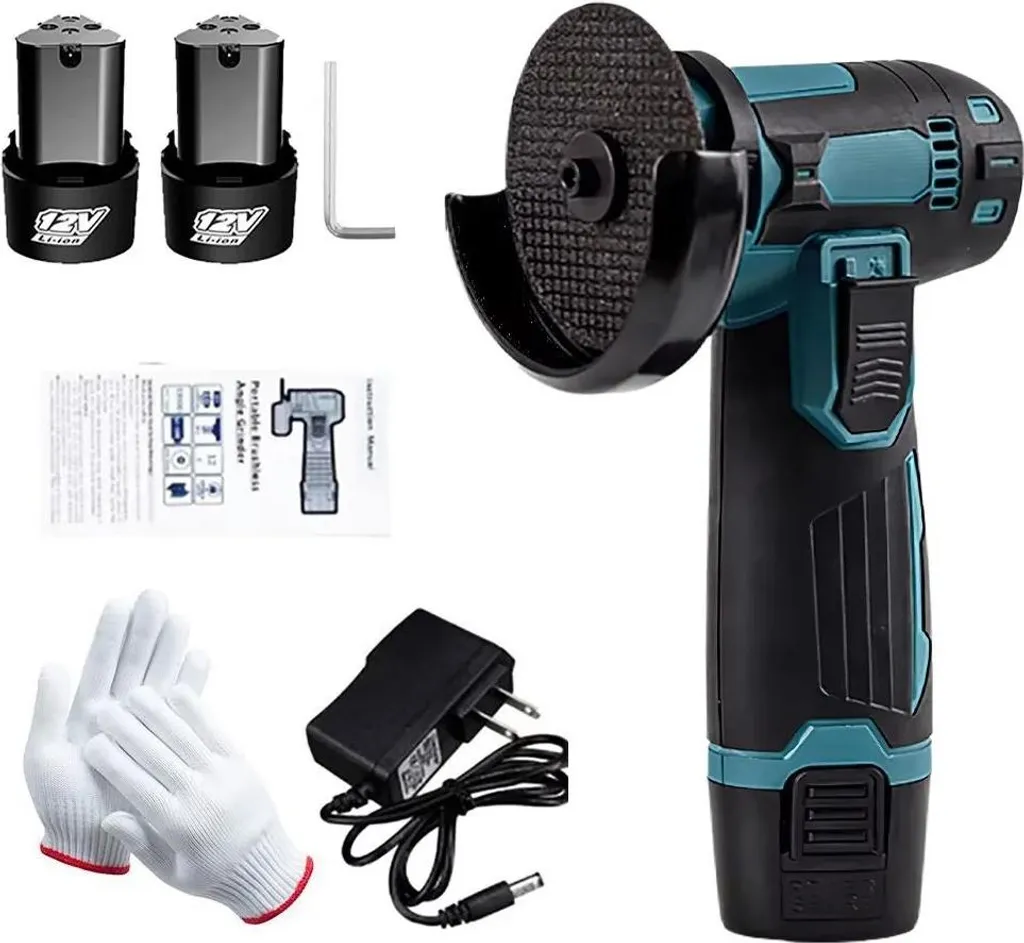 Mini meuleuse d'angle rechargeable 12V portative avec double batterie