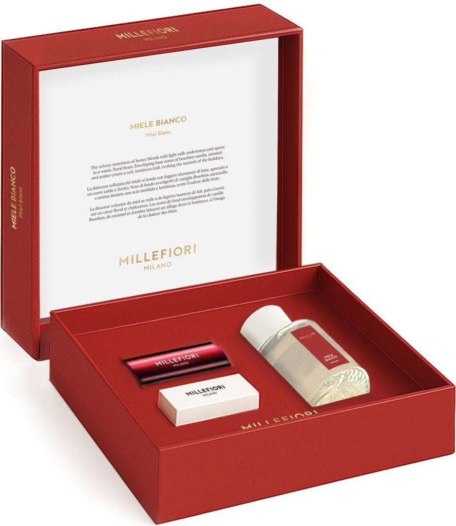 Millefiori Milano Fragrance Diffuser and Car Air Freshener Miele Bianco 100 ml