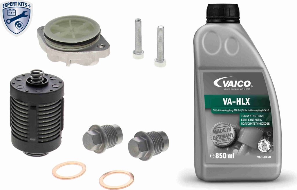 VAICO Teilesatz Ölwechsel-Lamellenkupplung (Allradantrieb) V95-0612 Hinten für VOLVO XC60 (156) 55mm 0,85L 38mm Flasche