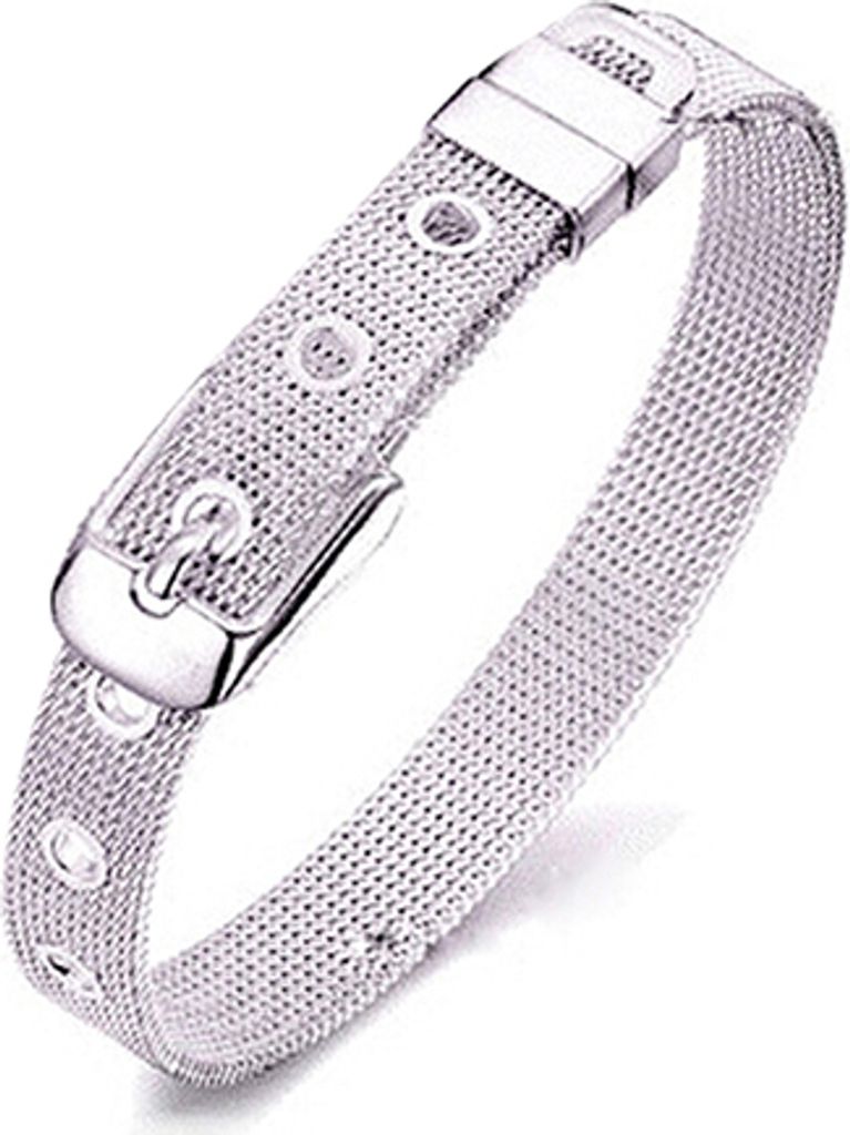 Damenmode, verstellbar, versilbert, Mesh-Band, Armreif, Manschettenarmband, Schmuck