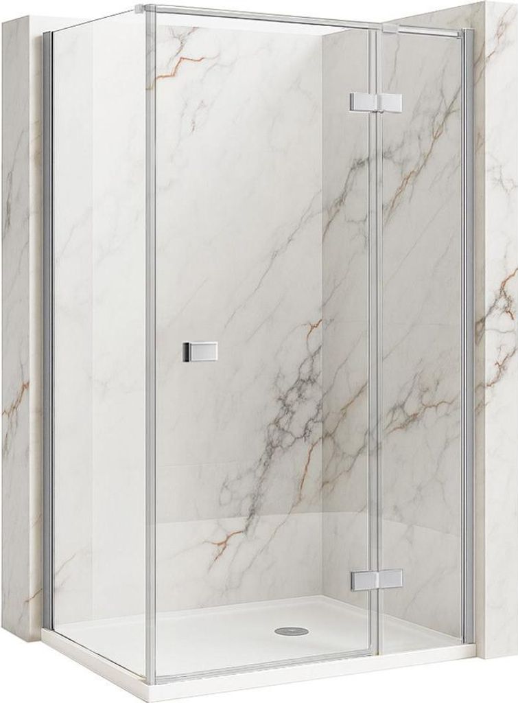 Rea Duschkabine Atlas 120X100 Chrome Left Produktbild 