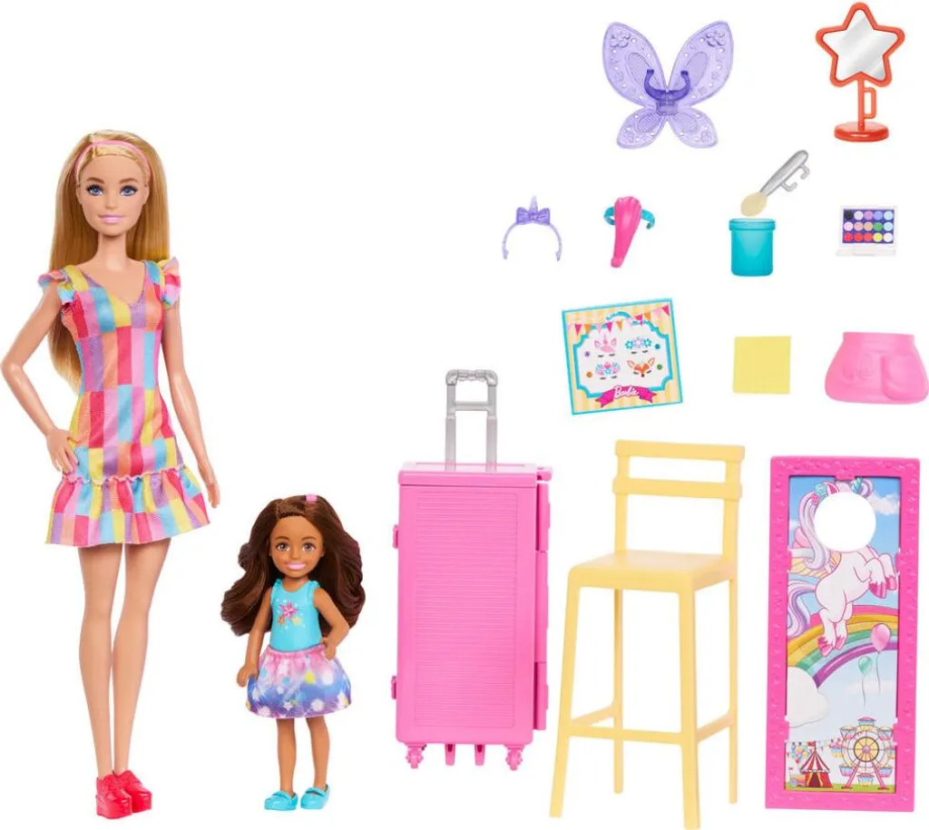 Station de maquillage Barbie pour 2 poupées sous blister original