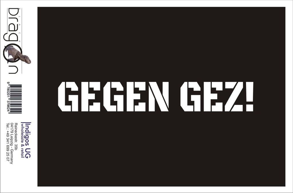 Aufkleber / Autoaufkleber - JDM / Die cut / Auto / OEM - Gegen GEZ! - 200x30mm pink - Heckscheibe / Heckscheibenaufkleber