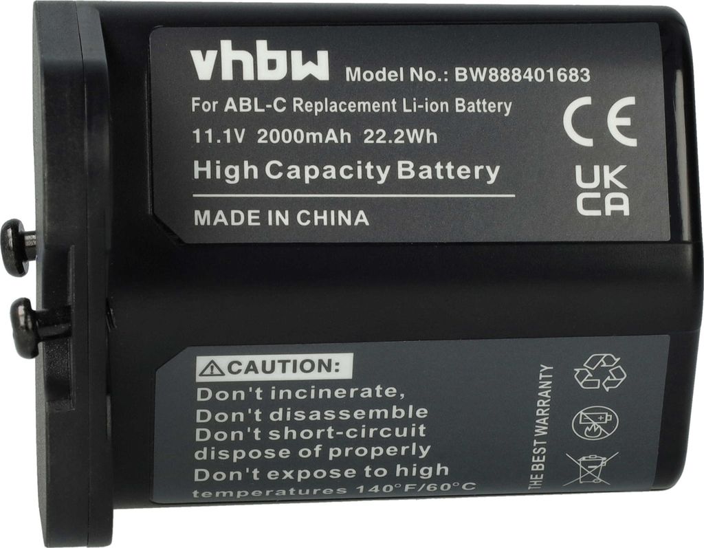vhbw Akku Ersatz für iRobot M611020, ABL-C für Saugroboter (2000 mAh, 10,8 V, Li-Ion)