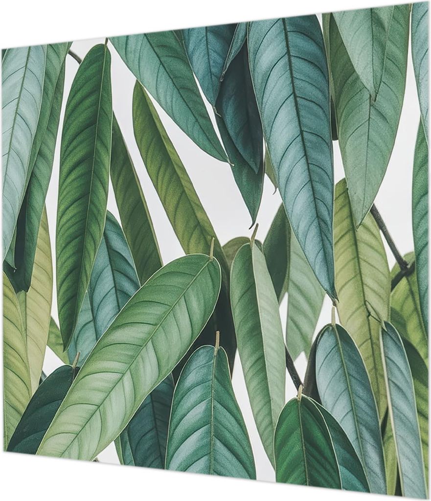Wandtapete - Dekorative Tapete für Wohnzimmer - Tapetenfolie für Wanddekoration - 250x250 cm - Natürliche Blätter