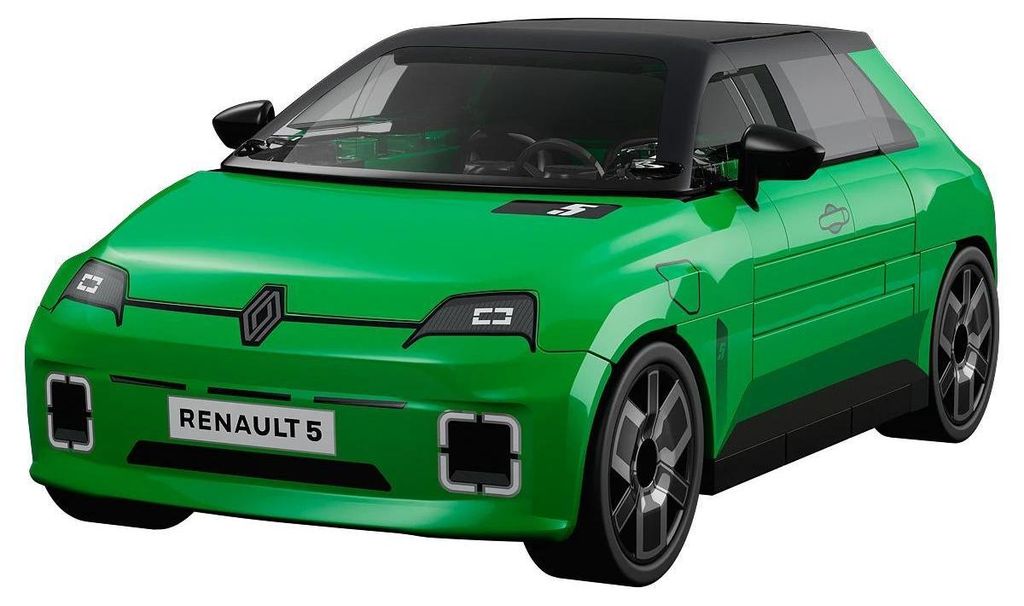 Renault 5 E-Tech Green Bausteinmodell 1:35, 78 Teile Produktbild 