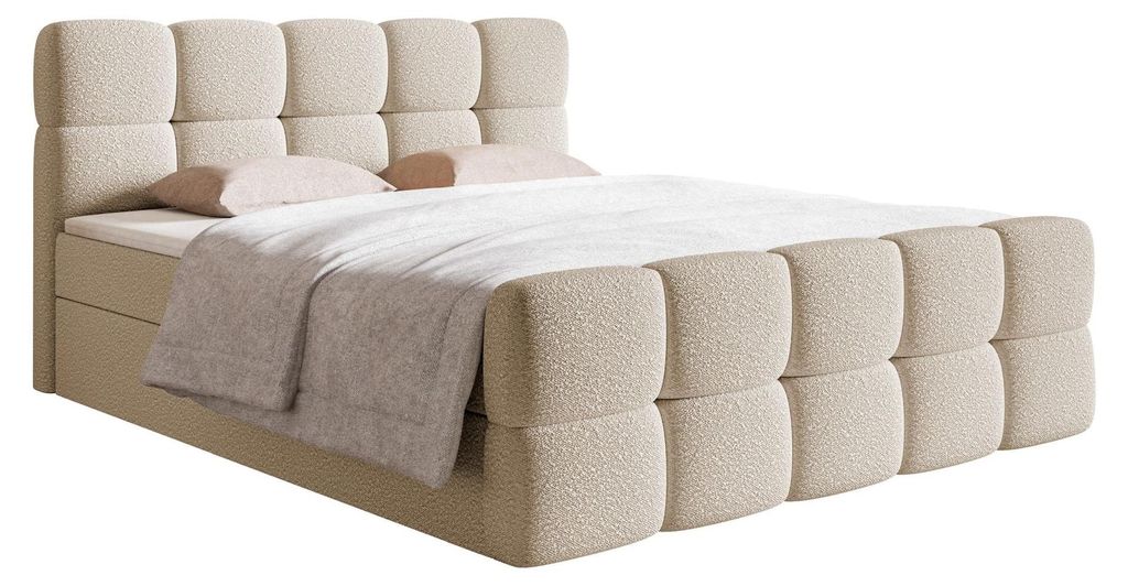 Selsey Cloudy - Boxbett 180x200 mit Bettkästen, Matratze, Produktbild 