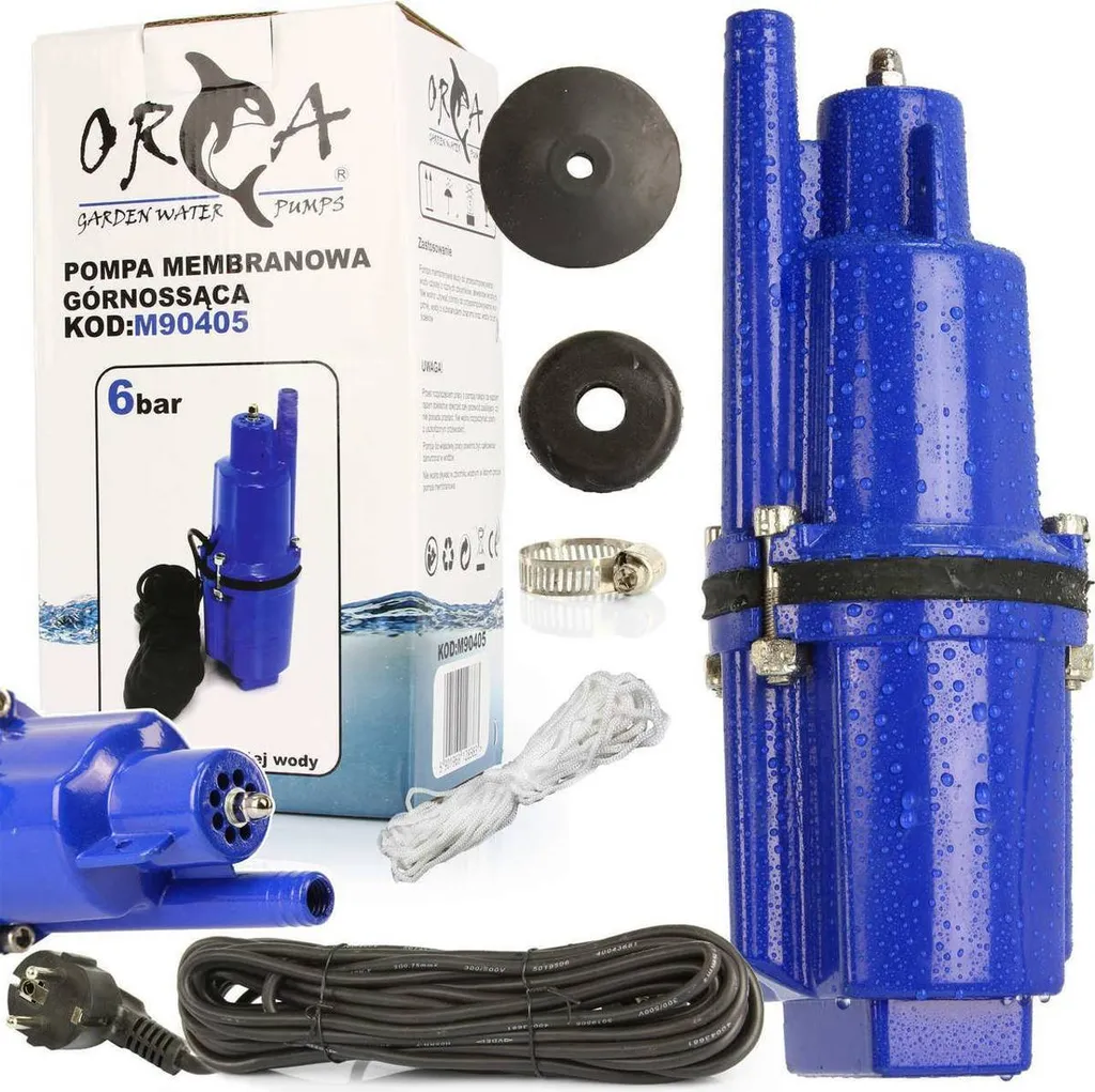 Pompe Immergée à Membrane 280W ORCA M90405 pour Puits et Bassins