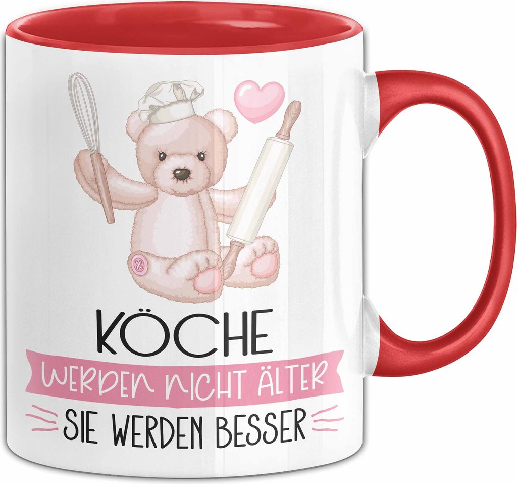 Köche Werden Nicht Älter Sie Werden Besser Koch Geschenk Tasse Lustiger Spruch (Rot)