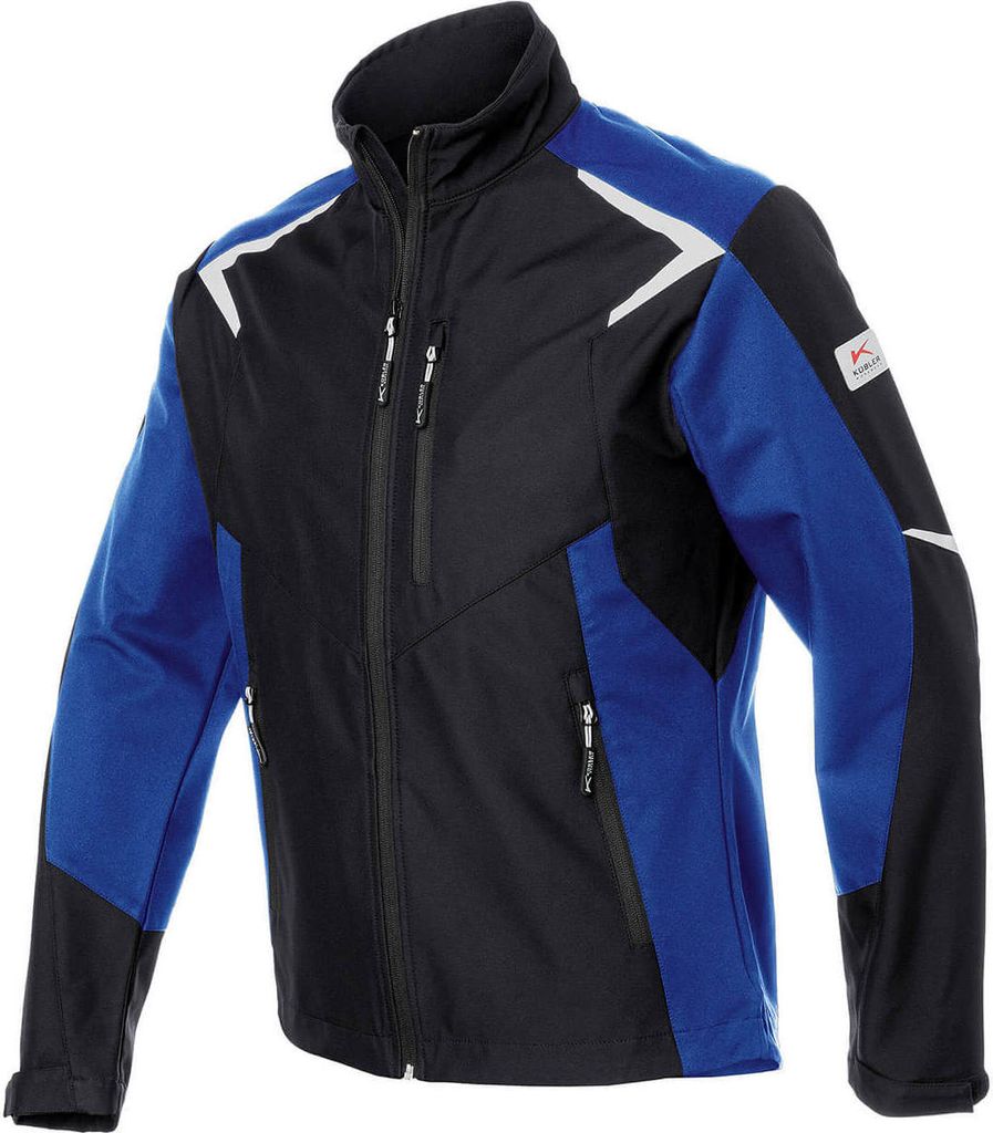 Kübler Bodyforce Softshell Jacke schwarz/kbl.blau Gr. L