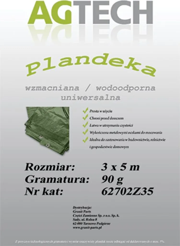 Bâche de protection imperméable 3x5m verte pour jardin et chantiers