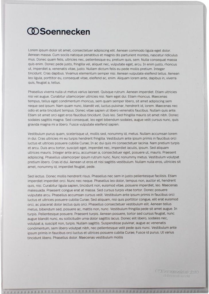 Soennecken Sichthülle 1510 DIN A4 PP transparent 10 Imagen del producto 