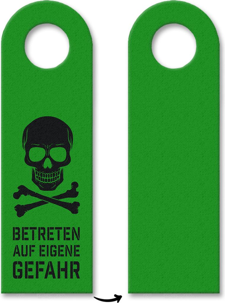10x Betreten eigene Gefahr Türhänger Türanhänger Türschild