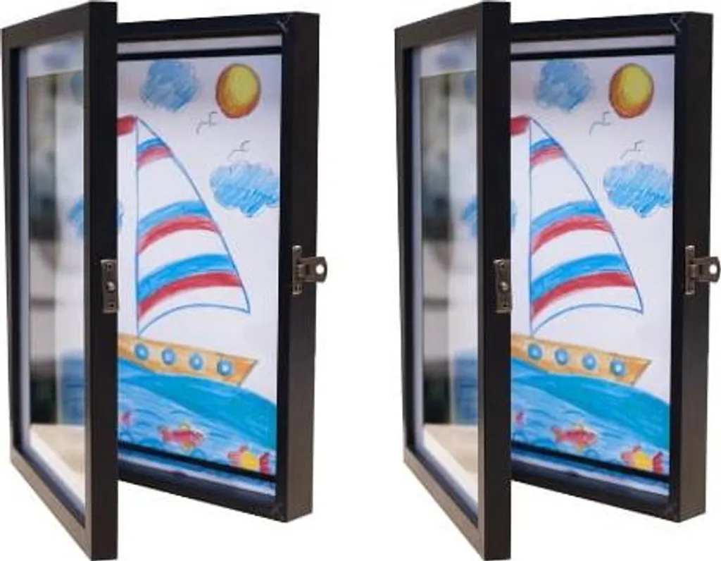 Lot de 2 Cadres Noirs A4 21x30 cm Protégez vos Photos et Dessins BD Art