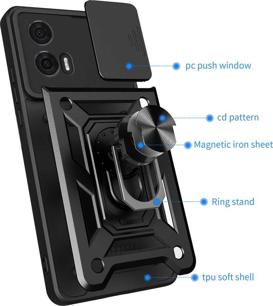 Cover per Motorola Edge 50 Fusion, Custodia con Cornice in