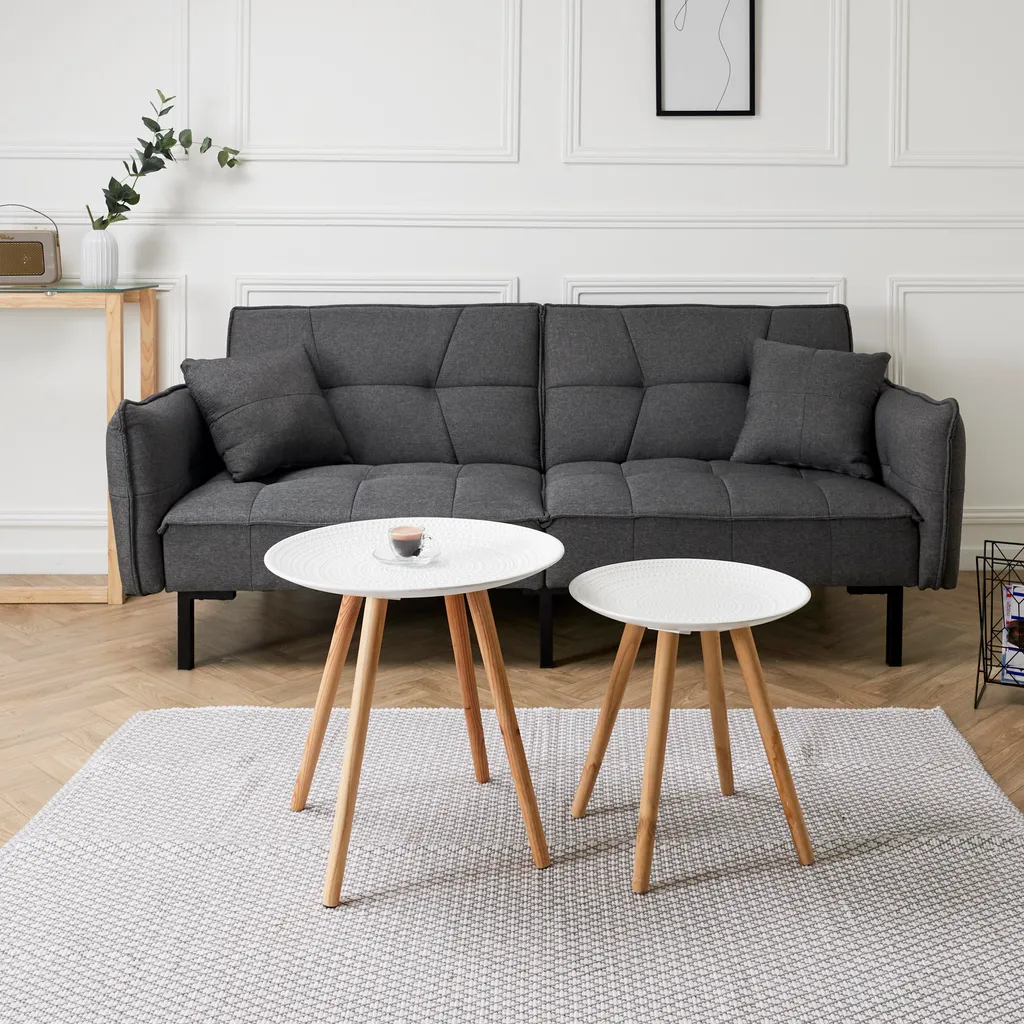 Tables Gigognes Gain de Place - Duo de Tables Rondes Design Gouttelette