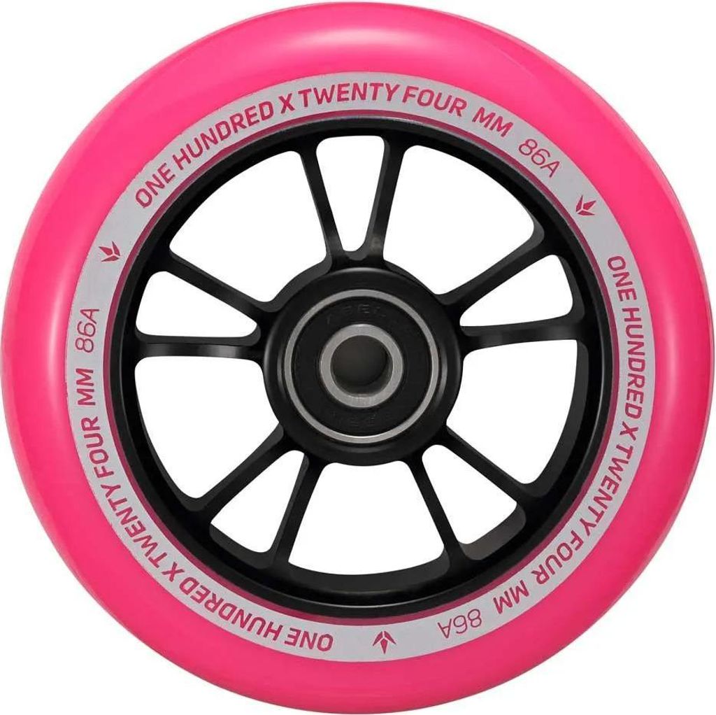 Stunt Scooter Räder - 10 Speichen - 100 mm - Schwarz/Rosa - Blunt Scooters