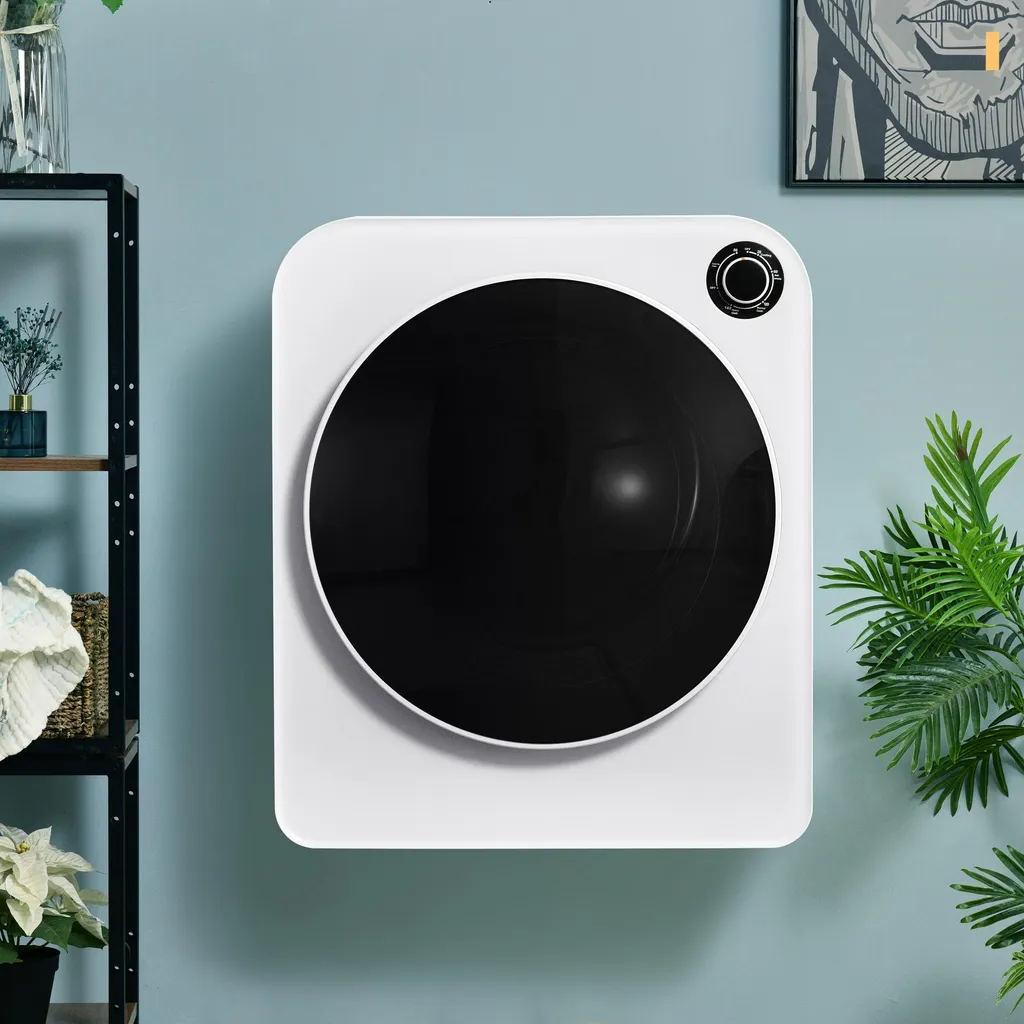 Sweiko Sèche-linge Évacuation 3kg 830W en Acier Inox Blanc avec Filtre