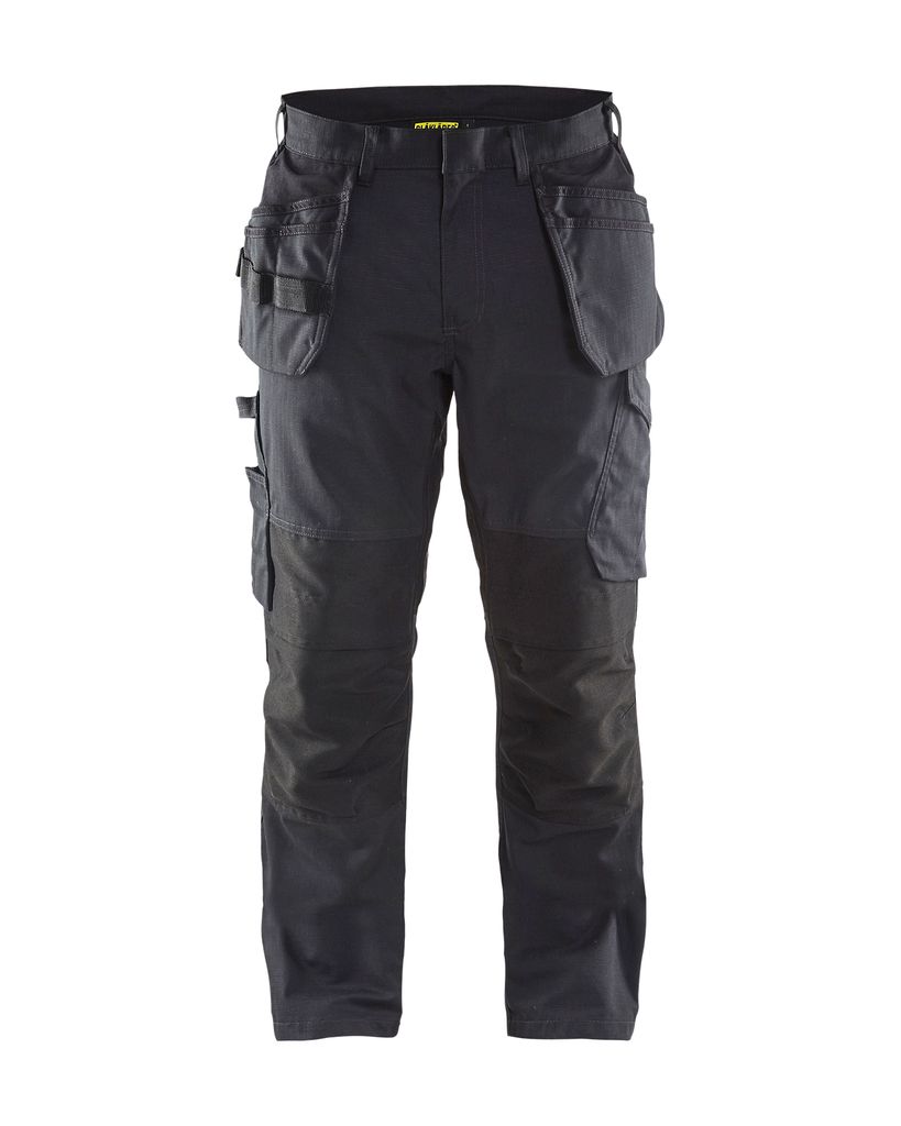 Blakläder Service Bundhose mit Stretch und Nageltaschen 1496 1330 in div. Farben, Farbe:schwarz/dunkelgrau, Größe:52