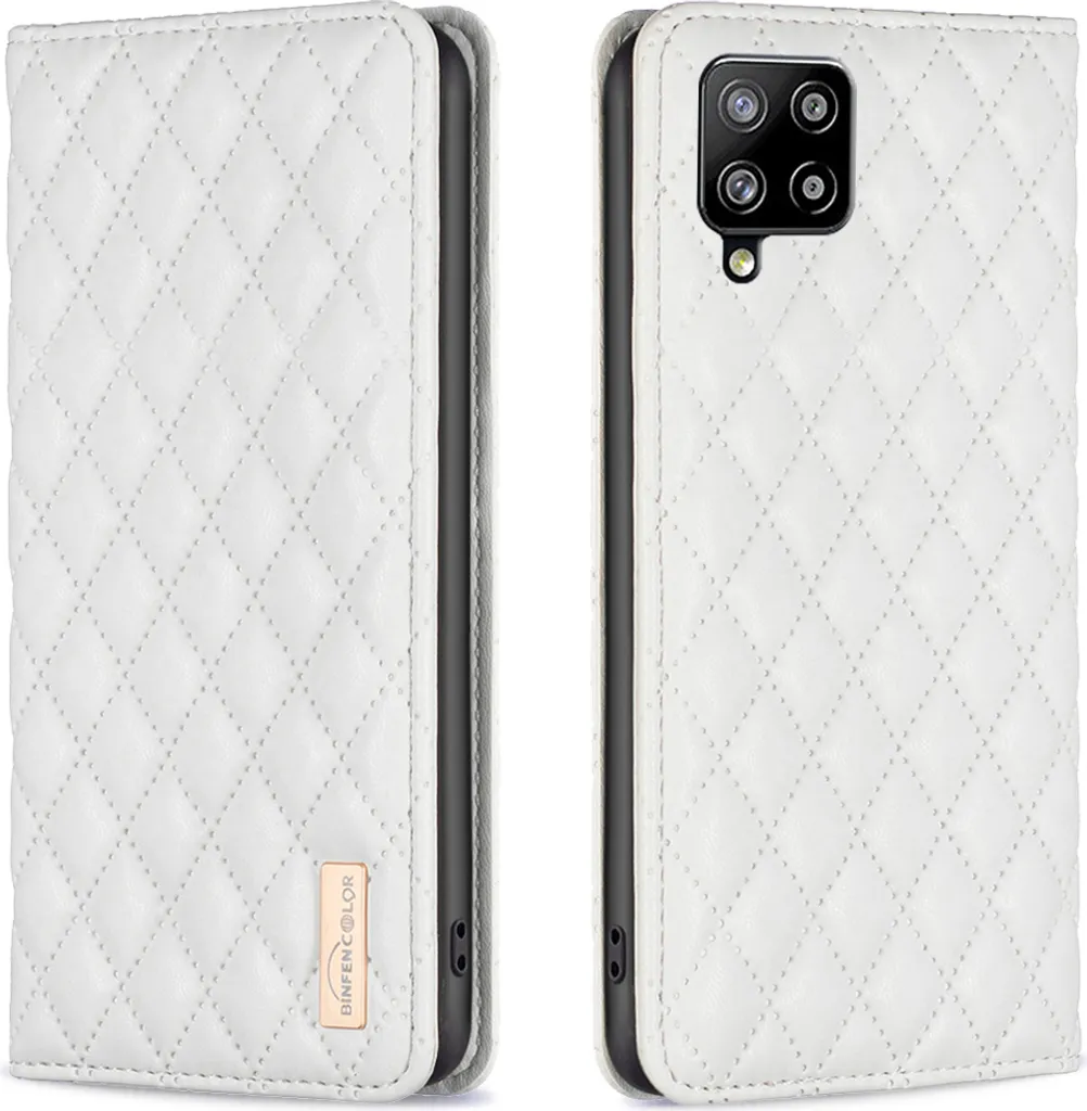 Custodia Samsung Galaxy A42 5G Bianca: Pelle Flip e Supporto Stand