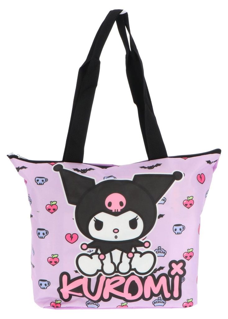 Kuromi borsa da spiaggia per bambini e ragazze per la Immagine del prodotto 
