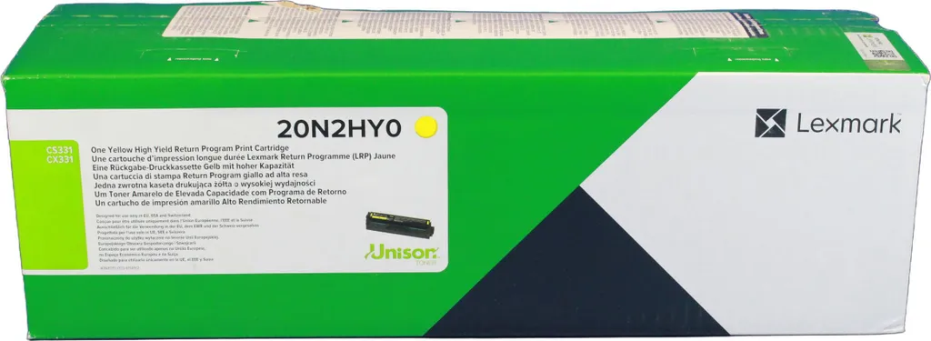 Toner Jaune Lexmark 20N2HY0 Unison pour des Couleurs Vives et Durables