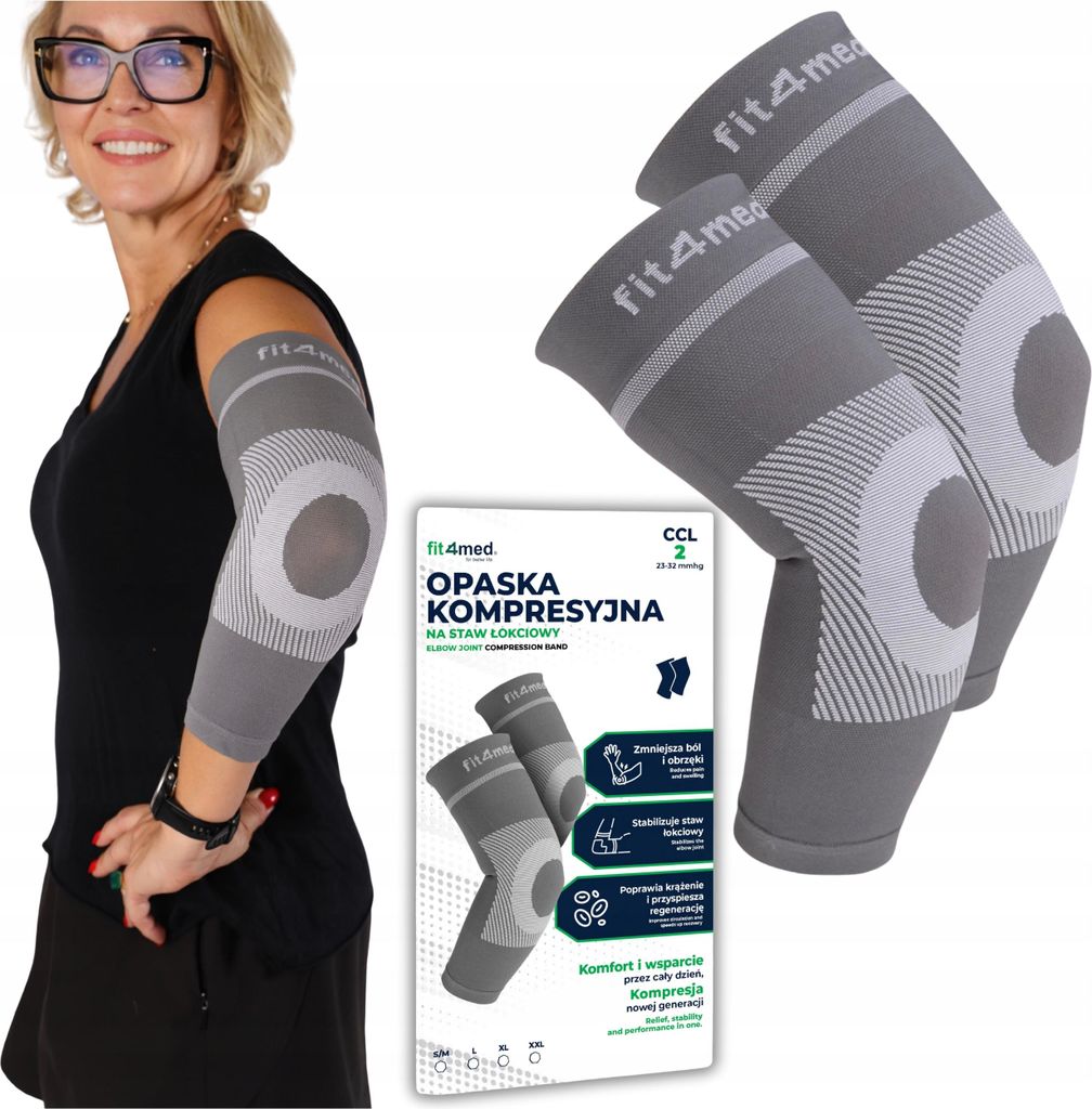 OPASKA KOMPRESYJNA NA ŁOKIEĆ STABILIZATOR ŁOKCIA CCL2 Zdjęcie produktu 