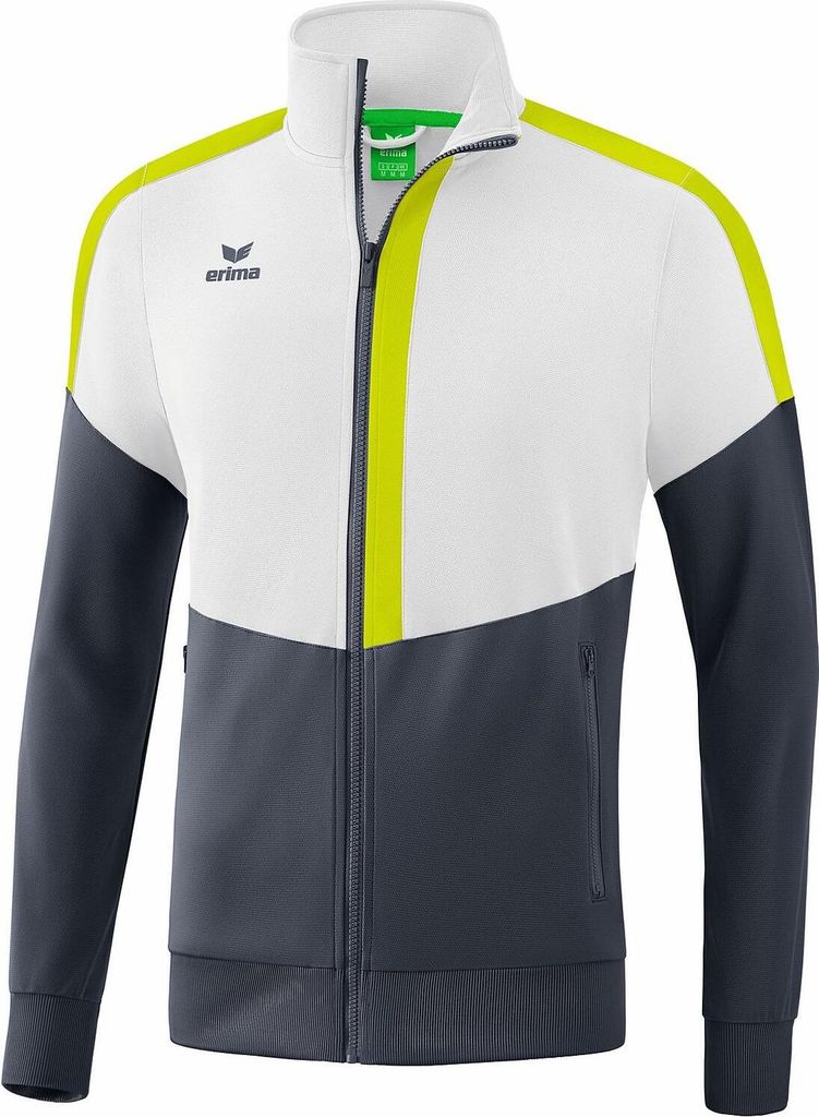 Erima Squad Worker Jacke Herren - Weiß / Slate Grey / Lime