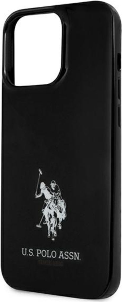 US Polo USHCP13XUMHK iPhone 13 Pro Max 6,7 schwarz/schwarzes Hartschalengehäuse mit Pferdelogo Handyhülle
