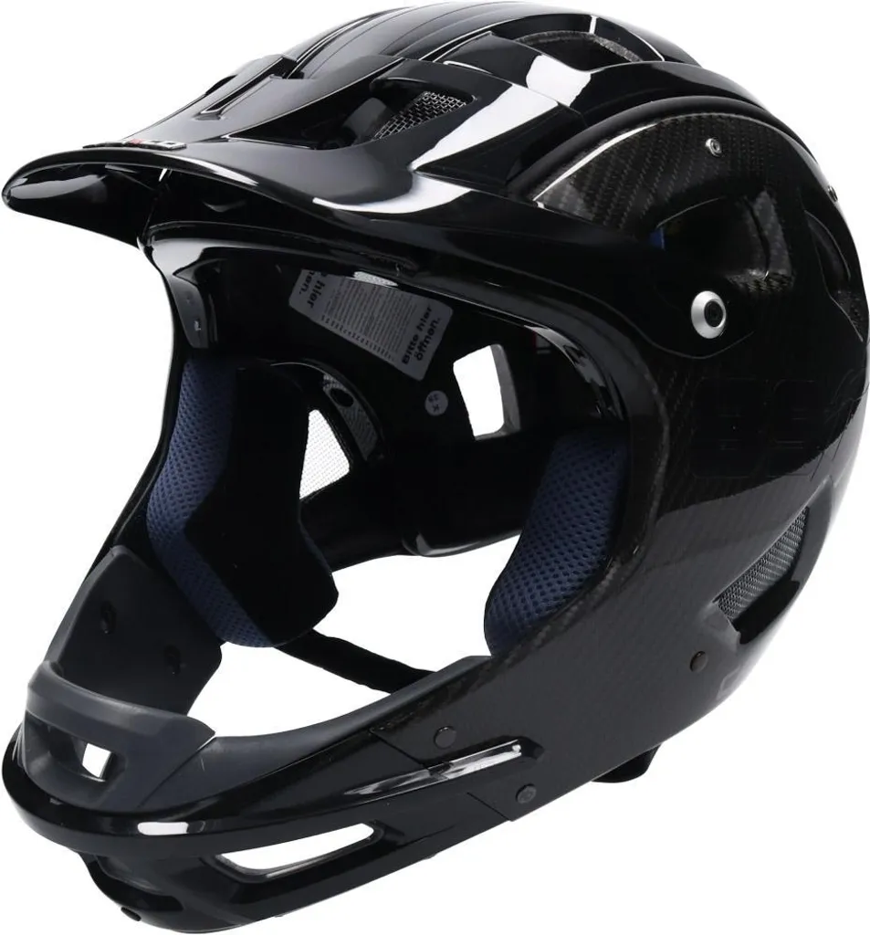 Casco MTBE Carbon Full Face Helmet L 58-62cm - Casque VTT Carbone Noir