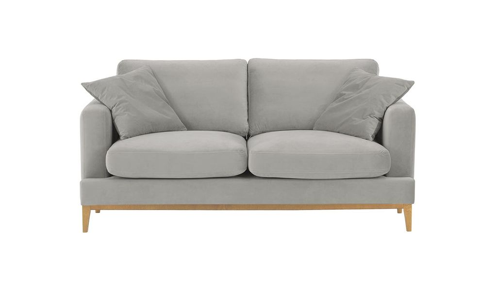 SLF24 - 2,5-Sitzer-Sofa Covex Wood - hellgrau - Velluto 15