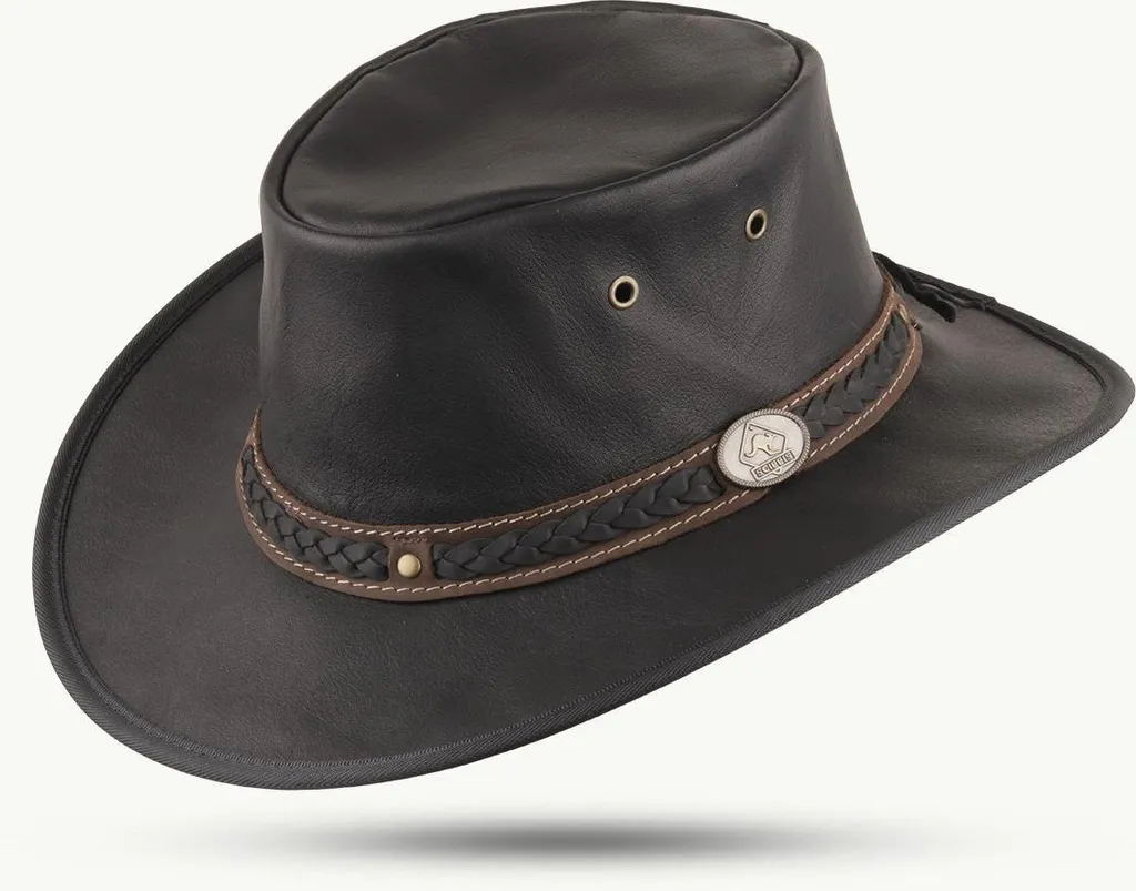 SCIPPIS Canguro Sundowner Marrone - Cappello Australiano in Pelle 1550-30