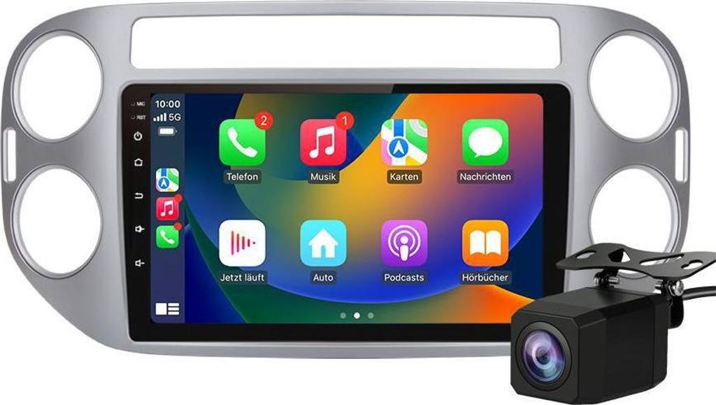 Android Autoradio 9 Zoll 64GB für VW Tiguan 5N (2007–2016) mit CarPlay & Android Auto Navigation & Bluetooth