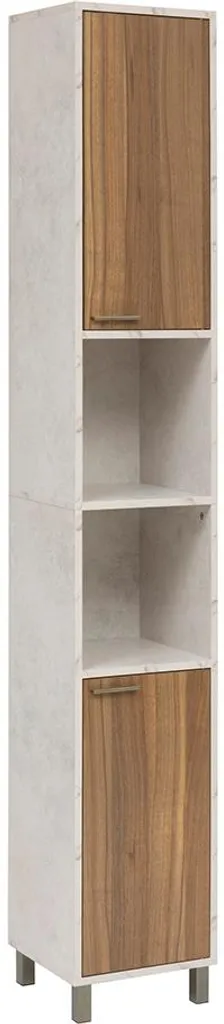 Meuble Haut de Salle de Bain Ophélie en Bois Résistant Finition Pierre